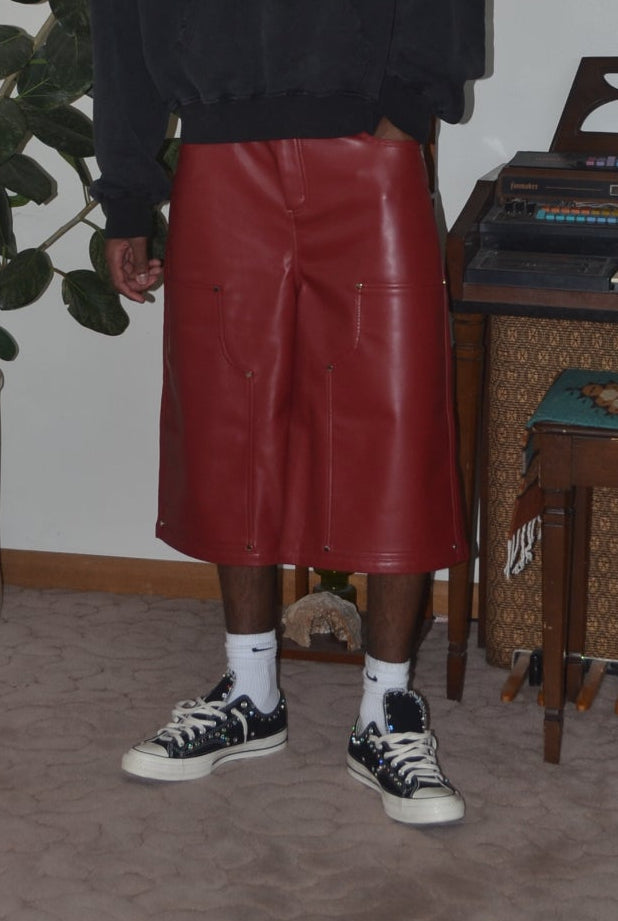 LEATHER SHORTS